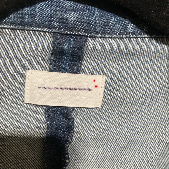 Anthropologie Boyish The Julian Denim Blazer Sz M Jean Jacket Work - Picture 7 of 11